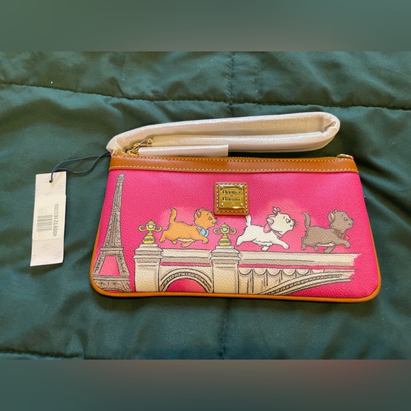 Dooney & Bourke Handbags - NWT Dooney & Burke Disney Aristocats Pink Wristlet/ Zip Wallet